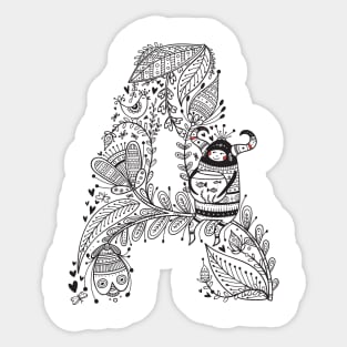 Letter A (Buu&Luu Alphabet) Sticker